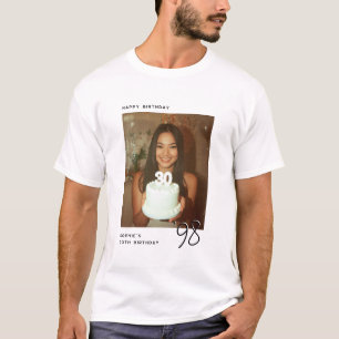 Happy Birthday Any Age Personalized Photo  T-Shirt