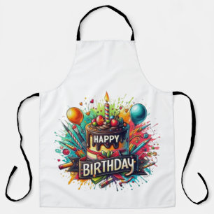 Happy Birthday  Apron