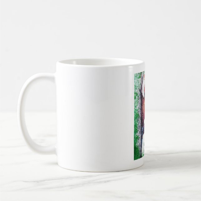 Happy Birthday Arborist Tree Surgeon Chainsaw. Coffee Mug (Left)