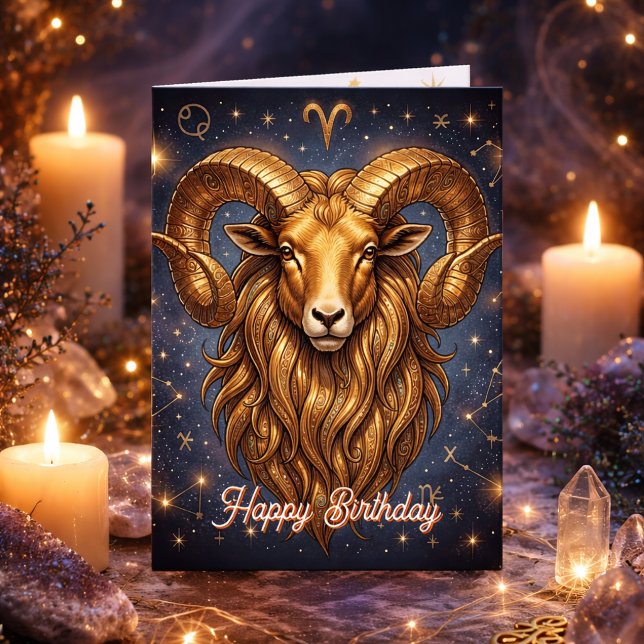 Happy Birthday Aries | Horoscope Astrlogy Card (Creator Uploaded)