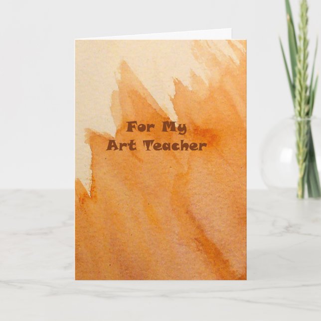 Happy Birthday Art Teacher Card (Front)