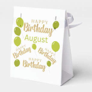 Happy birthday August Birthdays Favour Box