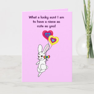 Happy Birthday Aunt to Niece Card