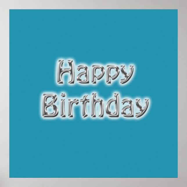 Happy Birthday Autograph Poster (Front)