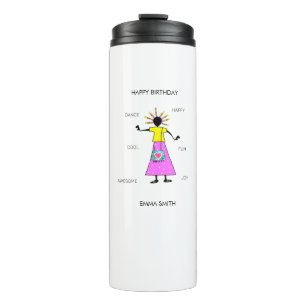 Happy Birthday, Awesome Girl Dance Thermal Tumbler