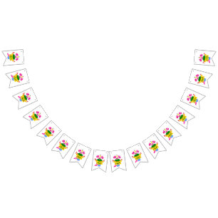 happy birthday Axolotl Bunting Flags