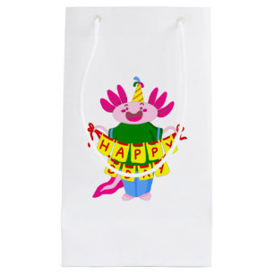 happy birthday Axolotl Small Gift Bag
