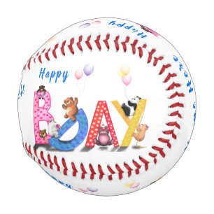 Happy Birthday - Baby Bears Party Celebration Fun  Baseball