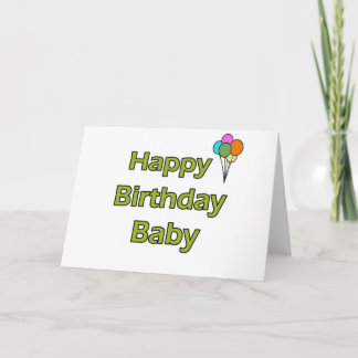 Happy Birthday Baby Card