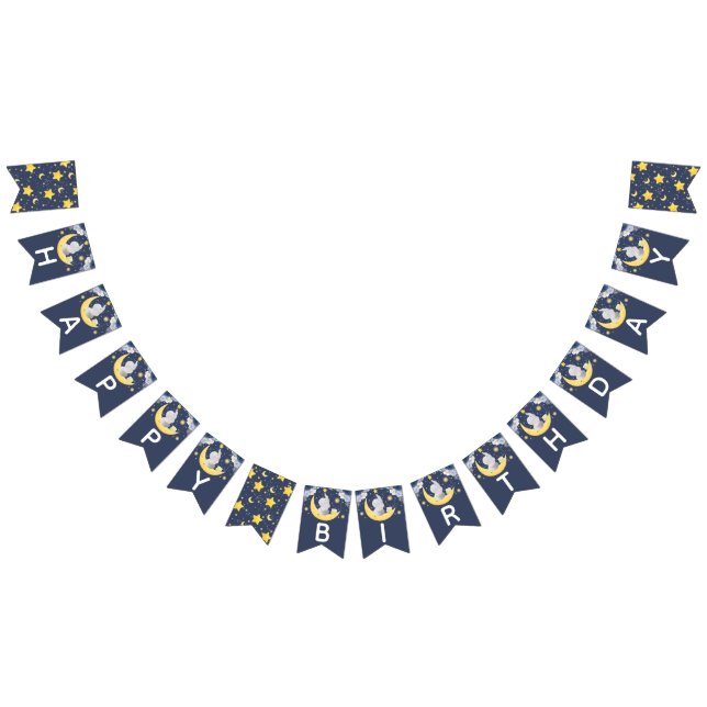 Happy Birthday Baby Elephant Bunting Flags (All)