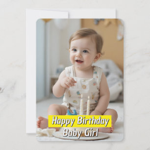 Happy Birthday Baby Girl – Downloadable Card