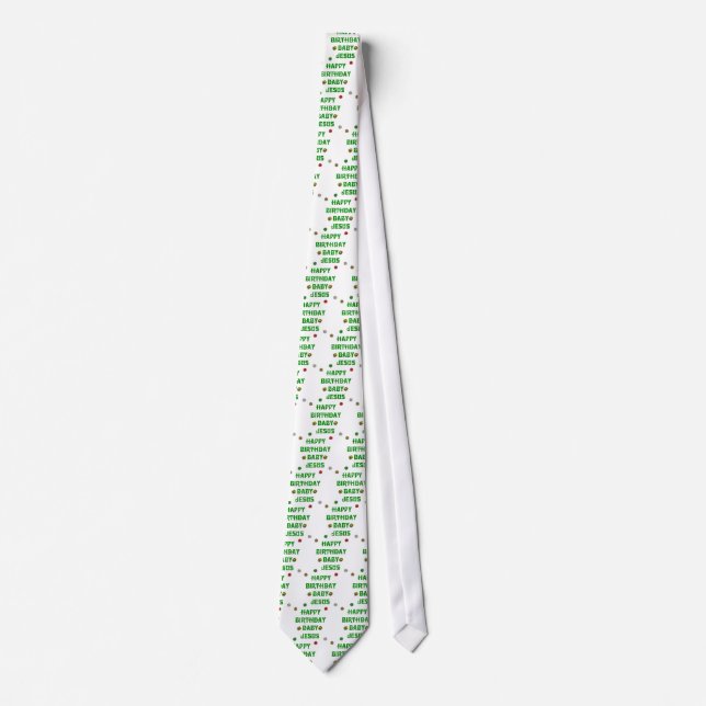 Happy Birthday Baby Jesus #1 Tie (Front)