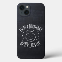 Happy Birthday Baby Jesus - Chalkboard iPod Case-M