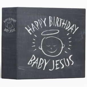 Happy Birthday Baby Jesus - Christmas Christian Binder