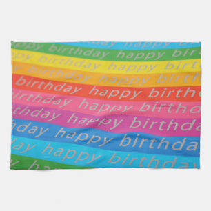 Happy Birthday Background Kitchen Towel