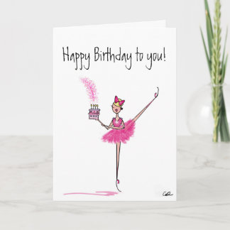 Happy Birthday Ballet card! Card