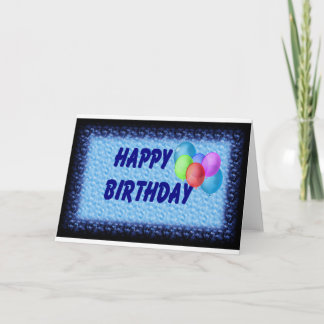 Happy Birthday Ballons Card