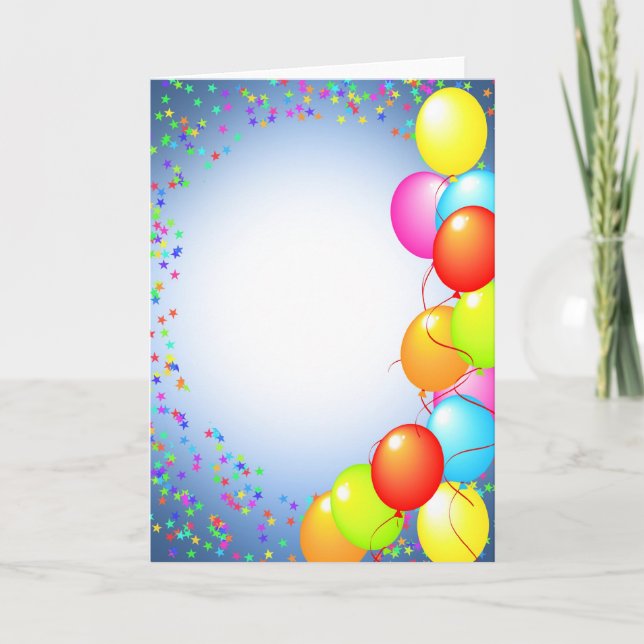 happy birthday balloon card (Front)