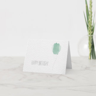 Happy Birthday balloon Card