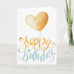 Happy Birthday Balloon Card