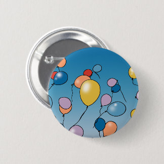 Happy Birthday Balloon Celebration 2 Inch Round Button