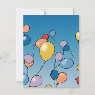 Happy Birthday Balloon Celebration Card