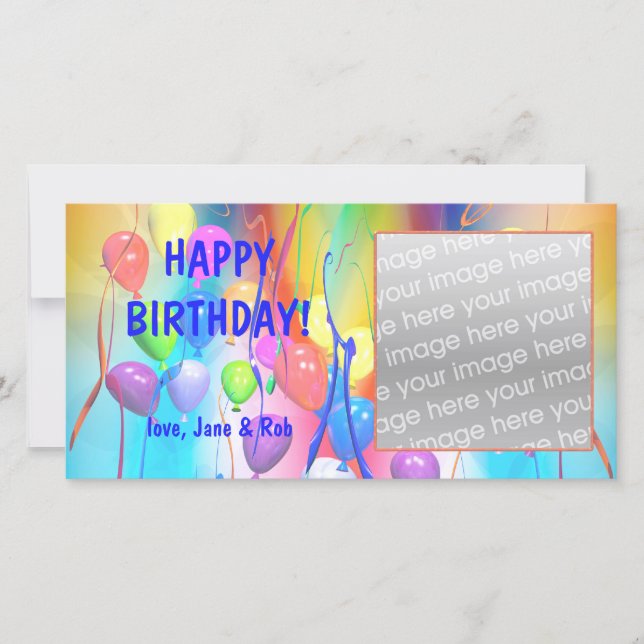 Happy Birthday Balloons (Front)