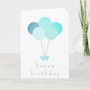 Happy Birthday Balloons Card