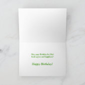 Happy Birthday Balloons Greeting Card (Inside)