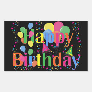 Happy Birthday Balloons Sticker