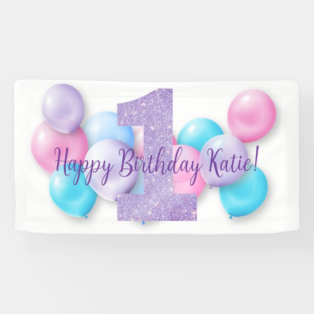 Happy Birthday Banner - Personalized (Horizontal)