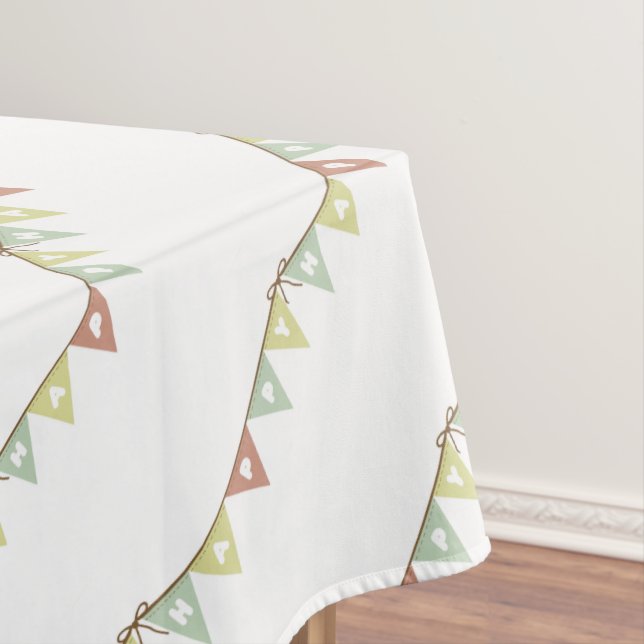 happy birthday banner tablecloth (In Situ)