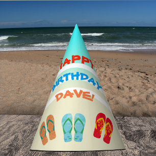 Happy Birthday Beach Party Custom  Hat