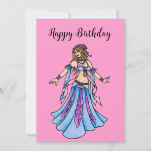 Happy Birthday  Belly Dance card