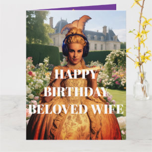 Happy Birthday Beloved Wife  Card