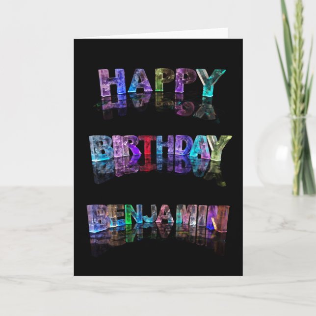 Happy Birthday Benjamin Card (Front)