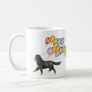 Happy Birthday Bernese Mountain Dog Coffee Mug