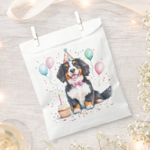 Happy Birthday Bernese Mountain Dog Favour Bag