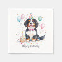 Happy Birthday Bernese Mountain Dog