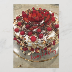 Happy Birthday Berry Cake Card