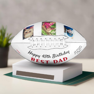 Happy Birthday Best Dad 3 Photo Collage Football