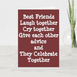 HAPPY BIRTHDAY BEST FRIEND CARD