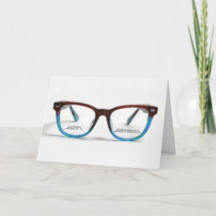 Happy Birthday Bifocals Glasses Card