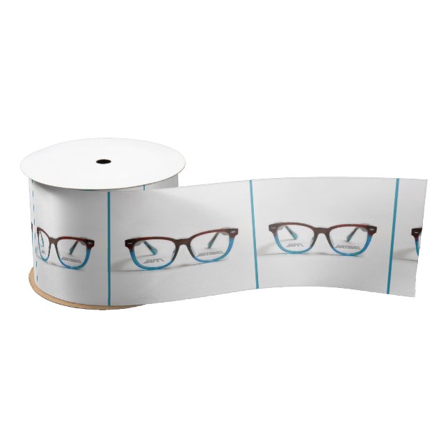 Happy Birthday Bifocals Glasses Satin Ribbon (Spool)