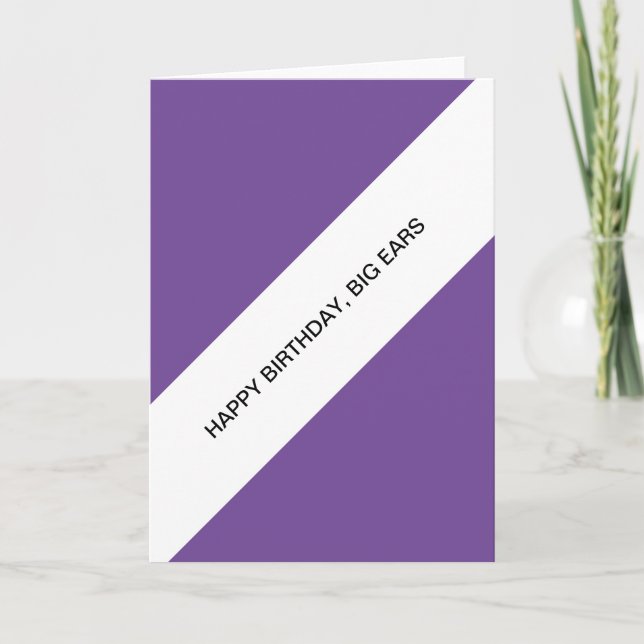 happy birthday, big ears card (Front)