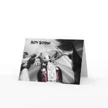 Happy Birthday Biker card