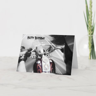 Happy Birthday Biker card