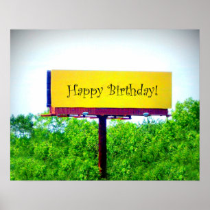 HAPPY BIRTHDAY BILLBOARD: "Jubilant"_ Poster