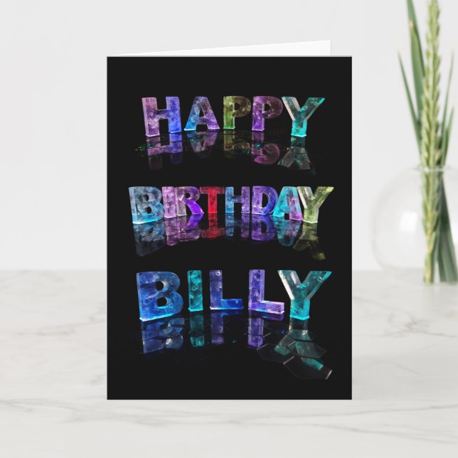 Happy Birthday Billy Card (Front)