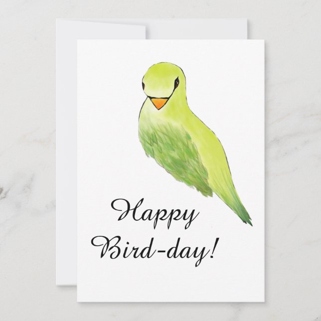 Happy Birthday Bird Pun Card (Front)